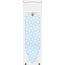 Strijkplank B, 124x38 cm, solide stoomunithouder - Fresh Breeze