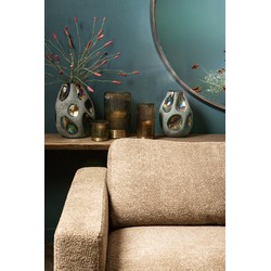 PTMD Vaas Kloi - 22x22x33 cm - Glas - Groen