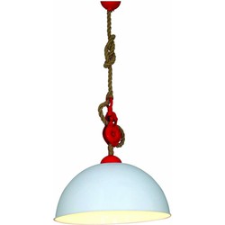 Hanglamp industrieel goedkoop wit rood 500mm E27