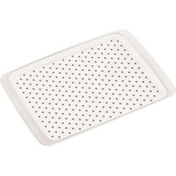 Dienblad met anti-slip noppen - 26 x 35 cm - Wit - Kunststof - Dienbladen