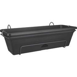 Balkonbak Green basics trough allin1 50 cm living black - elho