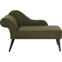 Beliani BIARRITZ - Chaise longue-Groen-Polyester