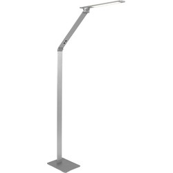 Moderne rechthoekige leeslamp Steinhauer Serenade LED Staal