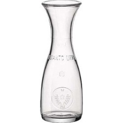 4x Water karaffen van glas 250 ml - Karaffen