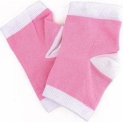 Decopatent® Hielbeschermers Gel sokken - Hydraterende Hiel Gel Sokjes tegen Hielspoor & Blaren - Hypoallergeen - Sokken - Rose/Wit