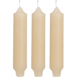 Palermo kaarsen set 3 stuks dia. 3.5 x H 17 cm creme