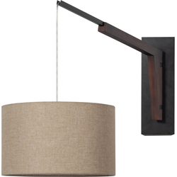 BePureHome Brim Wandlamp Met Kap - Hout - Naturel - 47x88x38