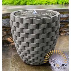 Fontein rond met solar l33b33h57 cm Stone-Lite