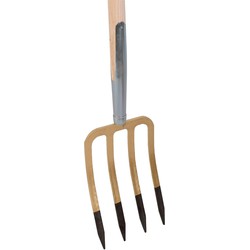 Spitvork 4-tands zwaar 85cm steel - TalenTools