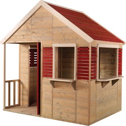 Wendi Toys Houten speelhuis Krokodil - 155x120x168cm - Rood