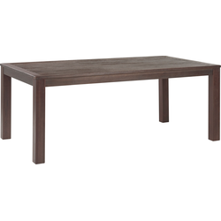 Beliani TUSCANIA - Eettafel-Donkere houtkleur-Eucalyptushout