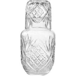 Clayre & Eef Karaf met Glas 550 ml Transparant Glas