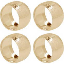 QUVIO Servetringen - set van 4 - Goud
