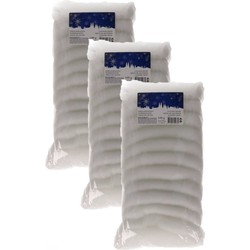 15x zakjes decoratie sneeuw watten 100 gram - Decoratiesneeuw