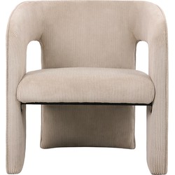 Leitmotiv - Fauteuil Vigor - Warmgrijs