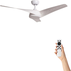 Plafondventilator Ebba met verlichting - Ø132cm - 6 snelheden - Afstandsbediening - Wit