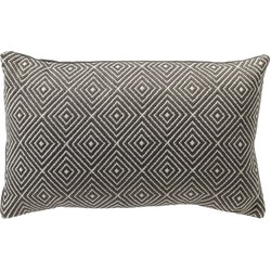 Dutch Decor VERANO - Outdoor Kussenhoes 30x50 cm - waterafstotend en uv-bestendig - Charcoal Gray - antraciet - Dutch Decor