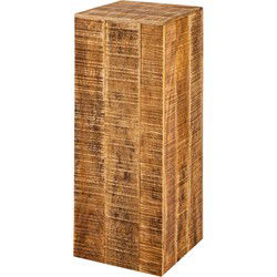 SVJ Zuil Rechthoekig - 27 x 27 x 73 cm - Hout - Bruin