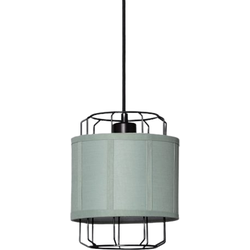 Bussandri - Landelijke Hanglamp - Metaal - Landelijk - E27 - L:20cm - Voor Binnen - Woonkamer - Eetkamer - Slaapkamer - Hanglamp - Blauw