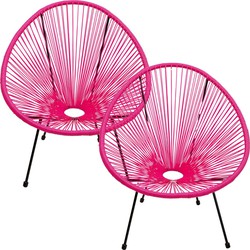 Fauteuil Acapulco Set van 2 Roze