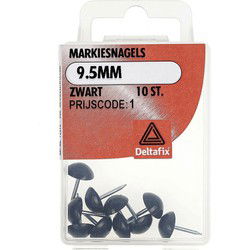 Markiesnagels 9,5mm zwart 10st