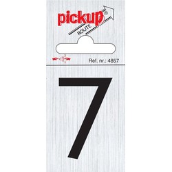 Route alulook 60 x 44 mm Sticker zwarte cijfer 7 pick up - Pickup