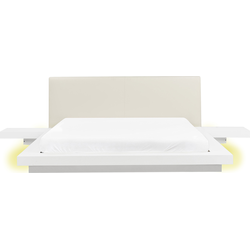 Beliani ZEN - Tweepersoonsbed-Wit-MDF