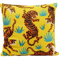 Kussen Tiger Love Geel 45x45cm