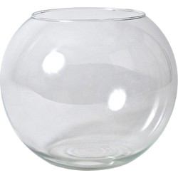 Gerimport Bol vaas/terrarium - D30 x H25 cm - glas - transparant - Vazen