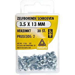 Zelfb.schroef 3.5x13mm verz 30st