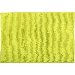 MSV Badkamerkleed/badmat voor op de vloer - appelgroen - 60 x 90 cm - Microvezel - Badmatjes