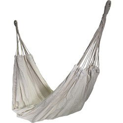 4gardenz® Beach Hangmat Polykatoen 320x150 cm --  Comfortabel & Sterk -  Crème