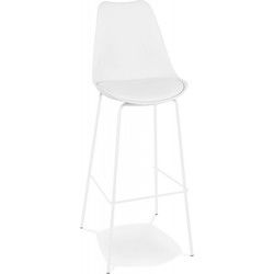 Designer barkruk LEMON 49x45x115 cm Wit