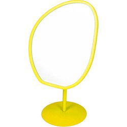 Mirror - Organic - Metal - Neon Yellow - 16,5x12x31,5cm