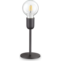 Moderne Metalen Ideal Lux Microphone E27 Tafellamp - Zwart