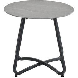 Vento bijzettafel - Ø45xH41 cm - c. black -  Centostone Napoli sand