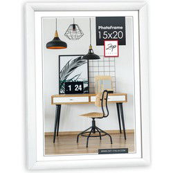 Zep Fotolijstje - wit - kunststof - voor foto van 15 x 20 cm - Fotolijsten