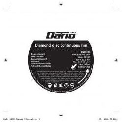 Dario Tools Diamantslijpschijf 115mm