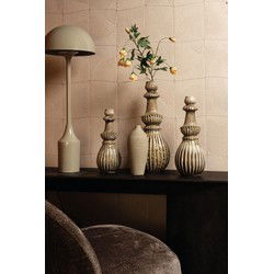 PTMD Vaas Myrtle - 15x15x41 cm - Keramiek - Creme