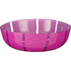 Mica Decorations Schaal Montello - 30x30x8.5 cm - Glas - Roze