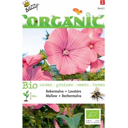 5 stuks - Organic Lavatera trimestris rose/rood (Skal 14275) - Buzzy