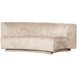 WOOOD Popular 2-zits Bankje - Polyester - Naturel - 72x215x97