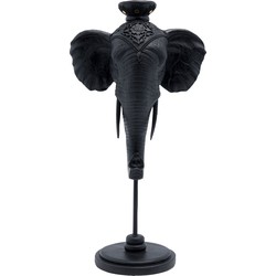 Kare Kandelaar Elephant Head Black 49cm