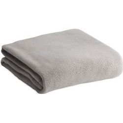 Fleece deken/plaid - 6x - lichtgrijs - 120 x 150 cm - Polyester fleece - Plaids