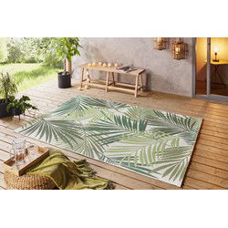 Laagpolig vloerkleed - Vai - Binnen en buitenkleed - Groen - 200x290 cm