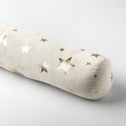 Geen merk STARS - Tochtstopper 90x10 cm - Tochtrol met sterren - Kerst - Whisper White - wit - Dutch Decor kerst collectie