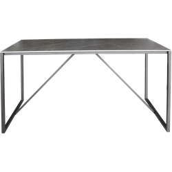DKS tuintafel Ulawun staal met Keramiek tafelblad 157*77*90 cm