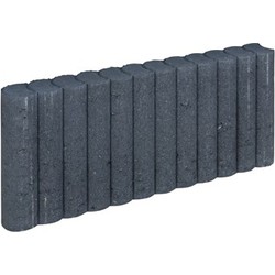 10 stuks! Mini palissadeband zwart 6x25x50 cm - Gardenlux