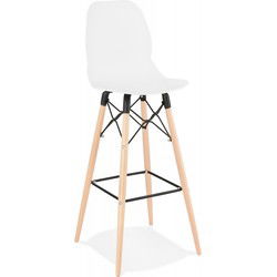 COSMIK design barkruk 46x46x111 cm Wit