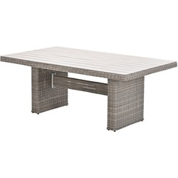 Garden Impressions Tennessee lounge dining tafel 180x100 cm vintage willow - light teak vironwood